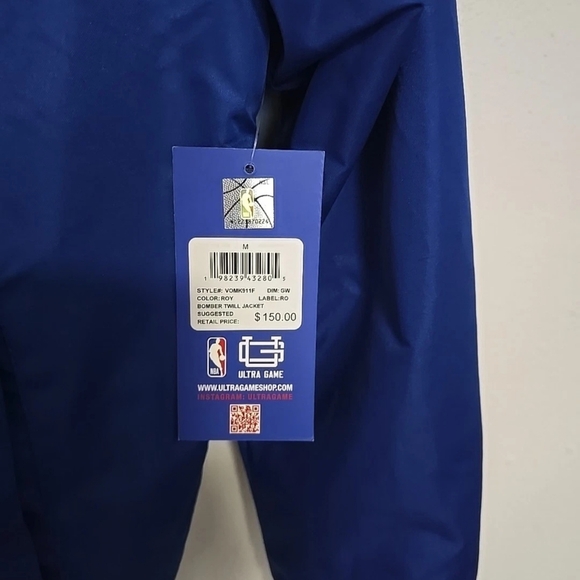Golden State Warriors NBA Ultra Game Bomber Jacket Men’s Medium NEW $150 - Picture 3 of 8